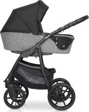 Детская коляска 2 в 1 Expander Elite 04 Carbon (черная ткань – т.серая ткань)